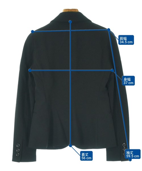 MOSCHINO CHEAP AND CHIC（モスキーノ　チープアンドシック）カジュアルジャケット 黒 サイズ:38(S位) レディース/2200705687195