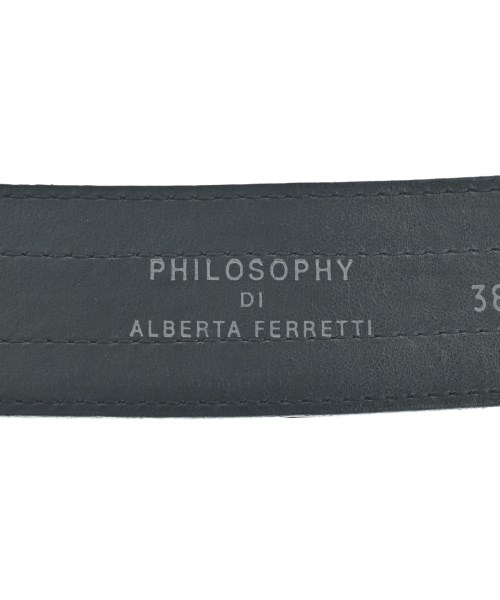 Philosophy di Alberta Ferretti（フィロソフィーディアルベルタフェレッ）ベルト 黒 サイズ:38 レディース/2200620396080