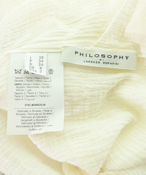 Philosophy di Alberta Ferretti（フィロソフィーディアルベルタフェレッ）ブラウス 白 サイズ:38(S位) レディース/2200723966135