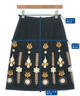 ANDREW GN（アンドリュー　ゲン）ひざ丈スカート 黒 サイズ:XS レディース/2200713388053