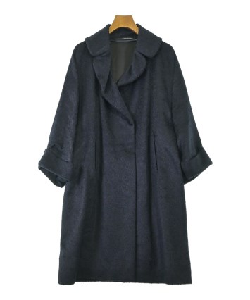 【美品】マウリッツォペコラーロ/40 ノーカラーコート MAURIZIO PECORARO（マウリッツィオ ペコラーロ）その他 紺 サイズ:40