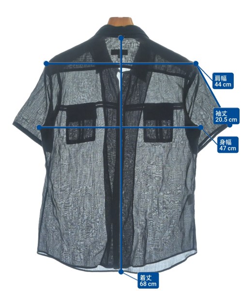 G･GUAGLIANONE（ジャンニガリアノーネ）カジュアルシャツ 黒 サイズ:S メンズ/2200622182155