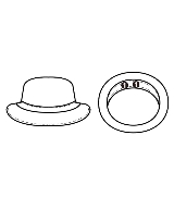 JACQUES LE CORRE（ジャック　ル　コー）ハット 黒 サイズ:- レディース/2200637716086