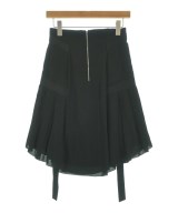 Olivier Theyskens（オリヴィエ　ティスキンス）ひざ丈スカート 黒 サイズ:36(XS位) レディース/2200655567585