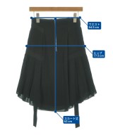 Olivier Theyskens（オリヴィエ　ティスキンス）ひざ丈スカート 黒 サイズ:36(XS位) レディース/2200655567585