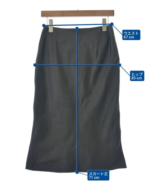 Olivier Theyskens（オリヴィエ　ティスキンス）ロング・マキシ丈スカート 茶 サイズ:-(M位) レディース/2200651813020