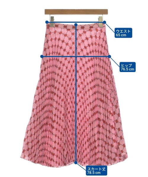 MARKUS LUPFER（マーカスルーファー）ロング・マキシ丈スカート ピンク サイズ:8(S位) レディース/2200670577156