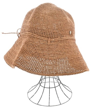 美品★ヘレンカミンスキー ハット ライトブラウン ストローハット ｂ HELEN KAMINSKI（ヘレンカミンスキー）ストローハット 茶 サイズ