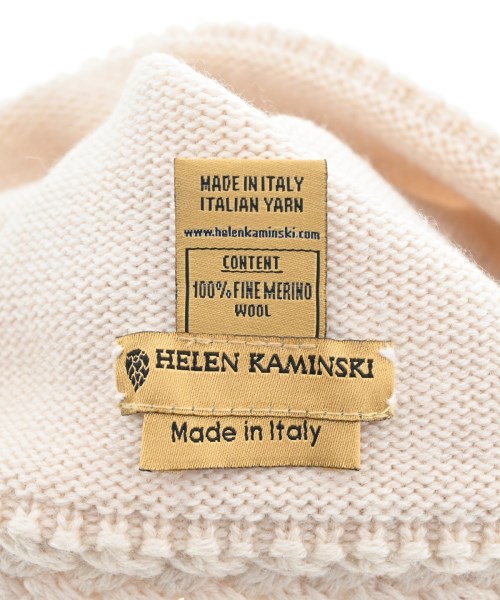 HELEN KAMINSKI（ヘレンカミンスキー）ニットキャップ・ビーニー ベージュ サイズ:ONE レディース/2200654563069