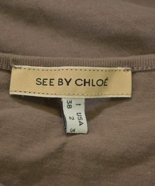 See By Chloe（シー　バイ　クロエ）Tシャツ・カットソー 茶 サイズ:38(S位) レディース/2200627250156