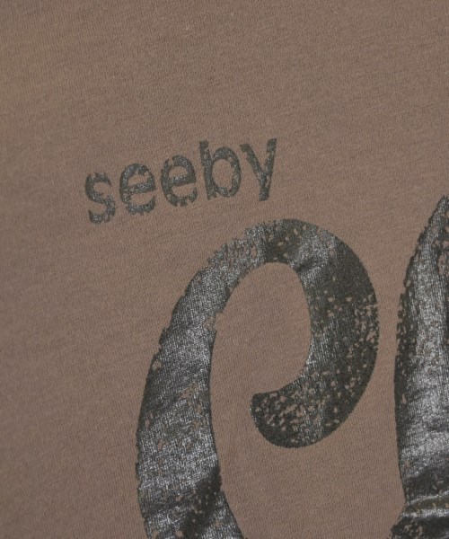 See By Chloe（シー　バイ　クロエ）Tシャツ・カットソー 茶 サイズ:38(S位) レディース/2200627250156
