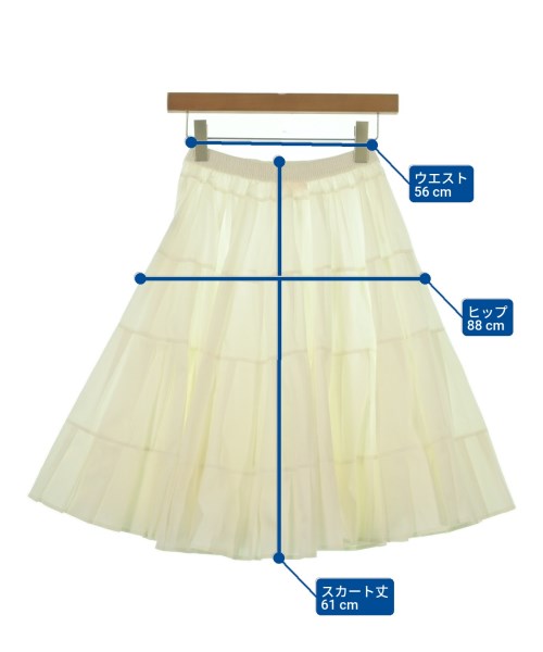 See By Chloe（シー　バイ　クロエ）ひざ丈スカート 白 サイズ:34(XXS位) レディース/2200620175074