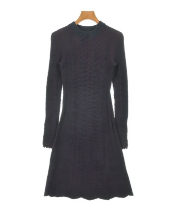 【X'masセール★30%OFF】クロエ Chloe ニットタートルネック ♯11サイズ ゴルフライン ブラック レディース 中古 See By Chloe（シー バイ クロエ）ワンピース 紺 サイズ:S レディース