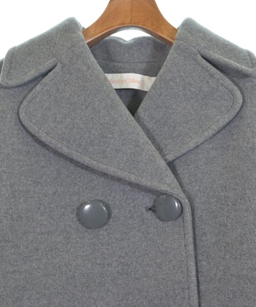 See By Chloe（シー　バイ　クロエ）ピーコート グレー サイズ:34(XXS位) レディース/2200637692014