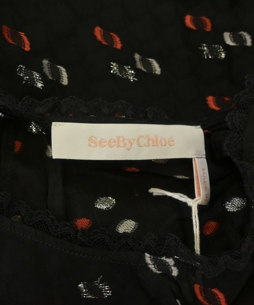 See By Chloe（シー　バイ　クロエ）ブラウス 黒 サイズ:36(XS位) レディース/2200638105049