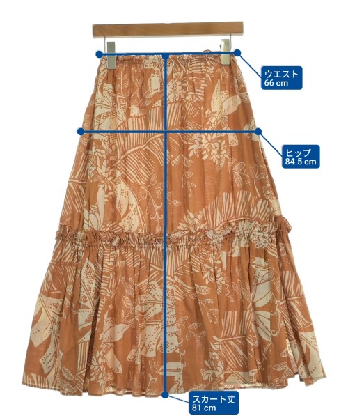 See By Chloe（シー　バイ　クロエ）ロング・マキシ丈スカート オレンジ サイズ:34(XXS位) レディース/2200639557229