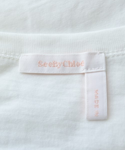 See By Chloe（シー　バイ　クロエ）Tシャツ・カットソー 白 サイズ:S レディース/2200628570116