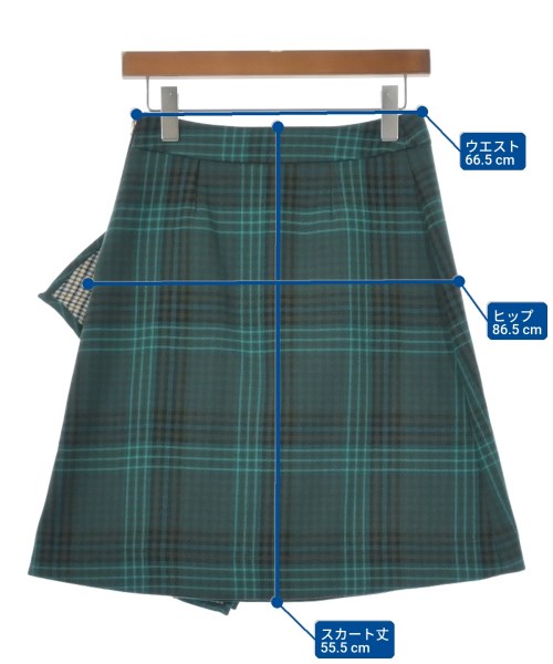See By Chloe（シー　バイ　クロエ）ひざ丈スカート 緑 サイズ:36(XS位) レディース/2200633666071
