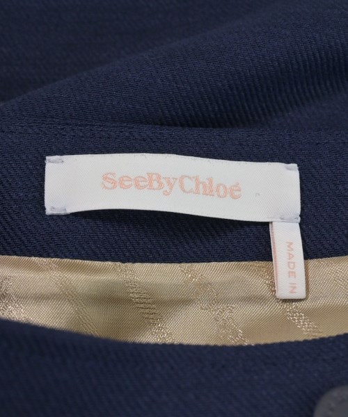 See By Chloe（シー　バイ　クロエ）ミニスカート 紺 サイズ:36(XS位) レディース/2200633666095