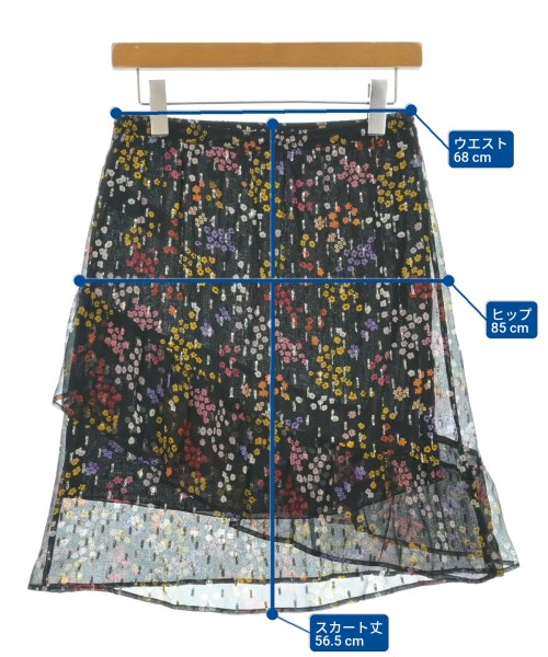 See By Chloe（シー　バイ　クロエ）ひざ丈スカート 黒 サイズ:36(XS位) レディース/2200633666156