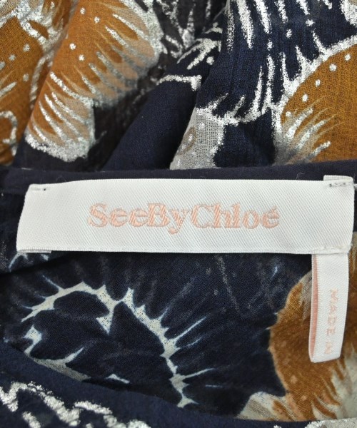 See By Chloe（シー　バイ　クロエ）ブラウス 紺 サイズ:38(S位) レディース/2200621619034