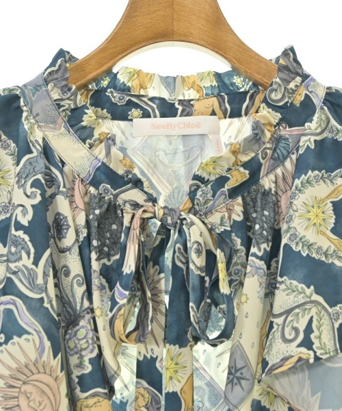 See By Chloe（シー　バイ　クロエ）ブラウス 青 サイズ:36(XS位) レディース/2200621619058