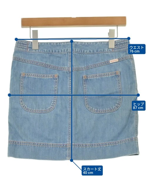 See By Chloe（シー　バイ　クロエ）ミニスカート 青 サイズ:36(XS位) レディース/2200613858106