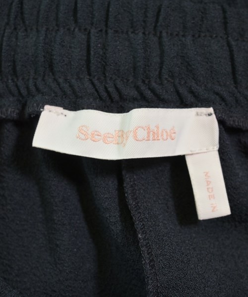 See By Chloe（シー　バイ　クロエ）クロップドパンツ 紺 サイズ:34(XXS位) レディース/2200624105022