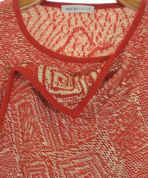 See By Chloe（シー　バイ　クロエ）ニット・セーター 赤 サイズ:38(S位) レディース/2200632783038