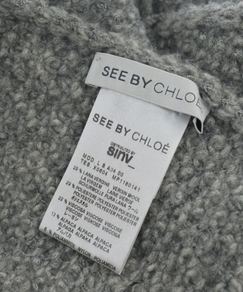 See By Chloe（シー　バイ　クロエ）マフラー グレー サイズ:- レディース/2200633032111
