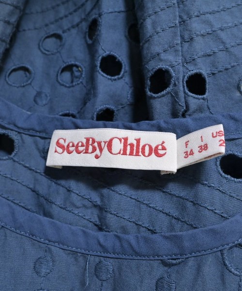 See By Chloe（シー　バイ　クロエ）ブラウス 青 サイズ:38(S位) レディース/2200609219157
