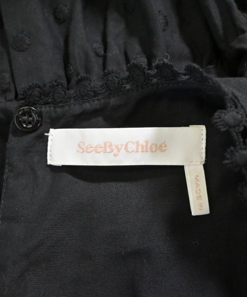 See By Chloe（シー　バイ　クロエ）ブラウス 黒 サイズ:36(XS位) レディース/2200609219171