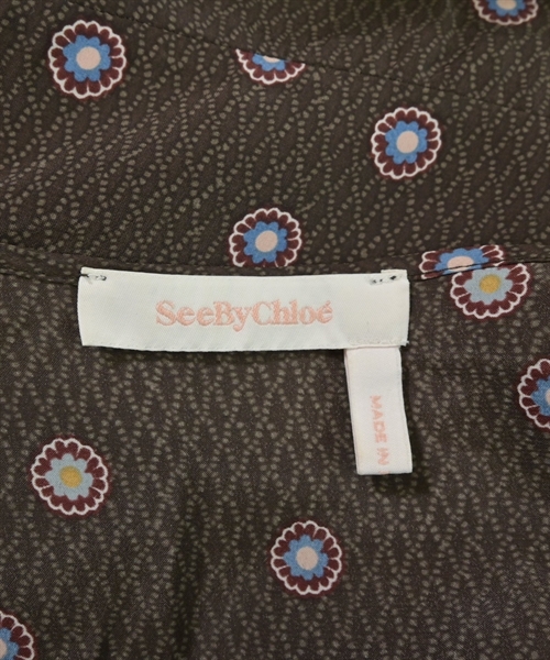 See By Chloe（シー　バイ　クロエ）ワンピース 茶 サイズ:36(XS位) レディース/2200586038123