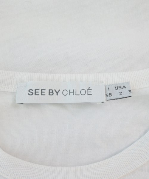 See By Chloe（シー　バイ　クロエ）Tシャツ・カットソー 白 サイズ:38(S位) レディース/2200615043029