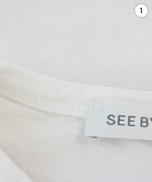See By Chloe（シー　バイ　クロエ）Tシャツ・カットソー 白 サイズ:38(S位) レディース/2200615043029
