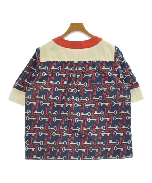 See By Chloe（シー　バイ　クロエ）ブラウス 紺 サイズ:46(XL位) レディース/2200617136132