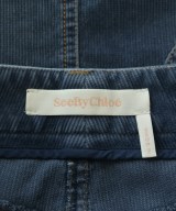See By Chloe（シー　バイ　クロエ）ひざ丈スカート 紺 サイズ:36(XS位) レディース/2200676578225