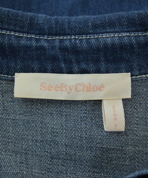 See By Chloe（シー　バイ　クロエ）ワンピース 青 サイズ:36(XS位) レディース/2200674338067