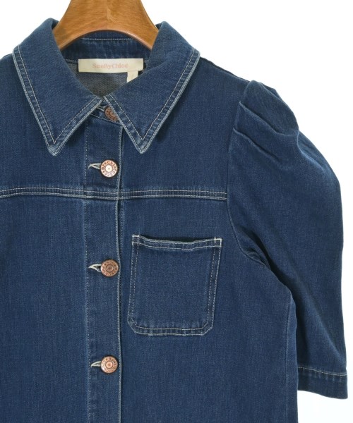 See By Chloe（シー　バイ　クロエ）ワンピース 青 サイズ:36(XS位) レディース/2200674338067