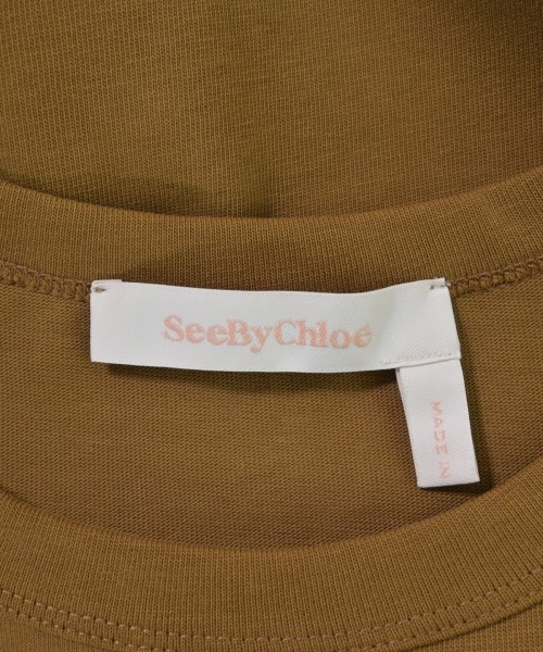 See By Chloe（シー　バイ　クロエ）Tシャツ・カットソー 茶 サイズ:S レディース/2200689482403