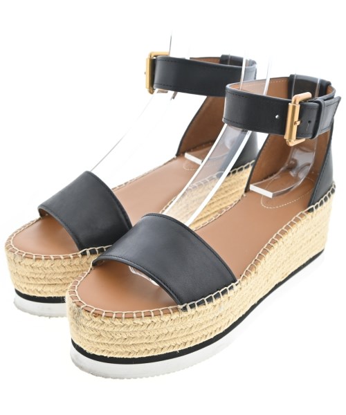 See By Chloe(シー　バイ　クロエ)サンダル 黒 サイズ:EU38(24.5cm位)/2200694896042