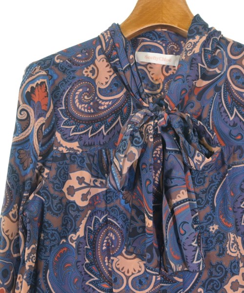 See By Chloe（シー　バイ　クロエ）ブラウス 青 サイズ:38(S位) レディース/2200655226017