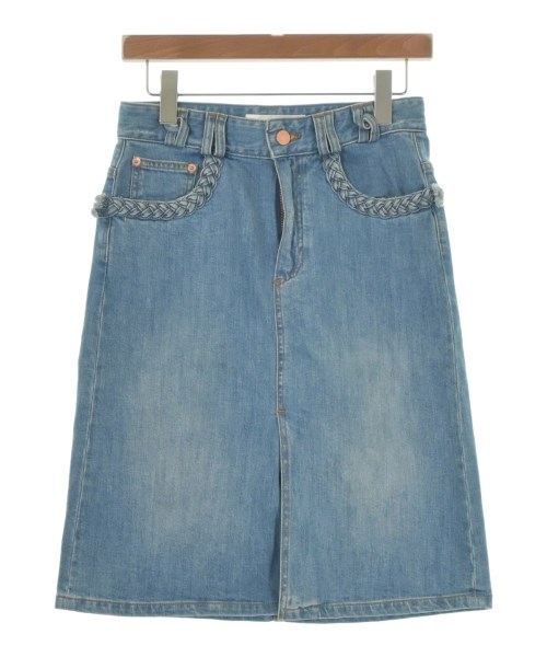 See By Chloe(シー　バイ　クロエ)ひざ丈スカート 青 サイズ:36(XS位)/2200658738012