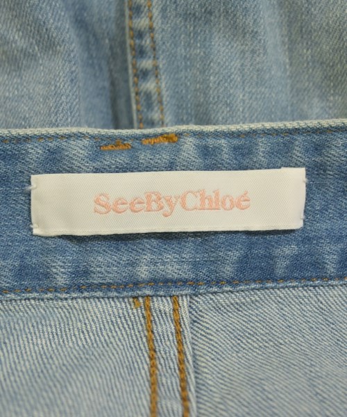See By Chloe（シー　バイ　クロエ）ひざ丈スカート 青 サイズ:36(XS位) レディース/2200658738012