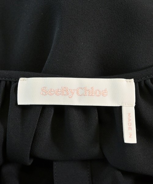 See By Chloe（シー　バイ　クロエ）カジュアルシャツ 黒 サイズ:38(S位) レディース/2200714448053