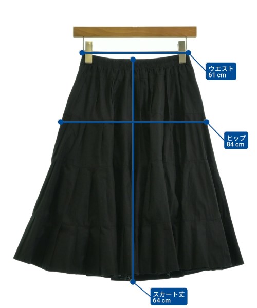 See By Chloe（シー　バイ　クロエ）ひざ丈スカート 黒 サイズ:36(XS位) レディース/2200714165066