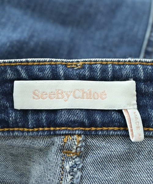 See By Chloe（シー　バイ　クロエ）ひざ丈スカート 青 サイズ:38(S位) レディース/2200717622139