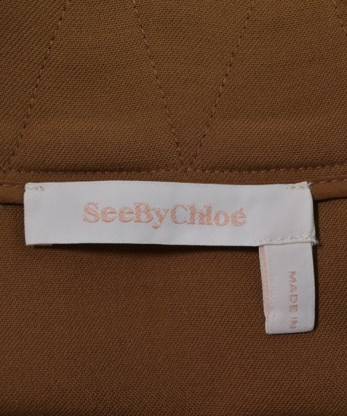 See By Chloe（シー　バイ　クロエ）ひざ丈スカート 茶 サイズ:36(XS位) レディース/2200645065053