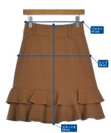 See By Chloe（シー　バイ　クロエ）ひざ丈スカート 茶 サイズ:36(XS位) レディース/2200645065053