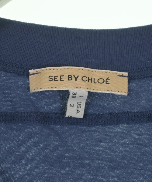 See By Chloe（シー　バイ　クロエ）Tシャツ・カットソー 紺 サイズ:38(S位) レディース/2200649773015